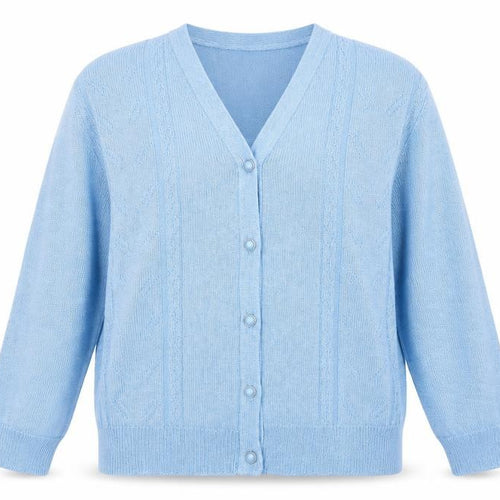 Future Lady Womens Blue   Cardigan Jumper Size S
