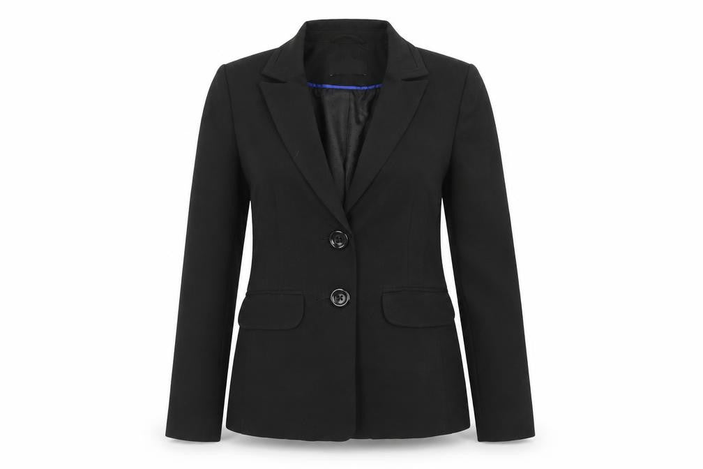 BHS Womens Black  Rayon Jacket Suit Jacket Size 12