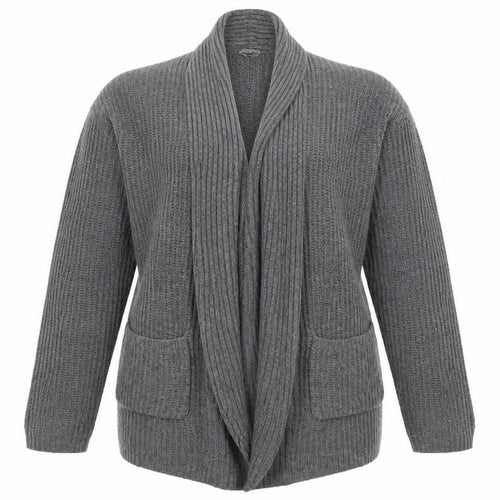 Atmosphere Womens Grey Striped  Cardigan Jumper Size 14
