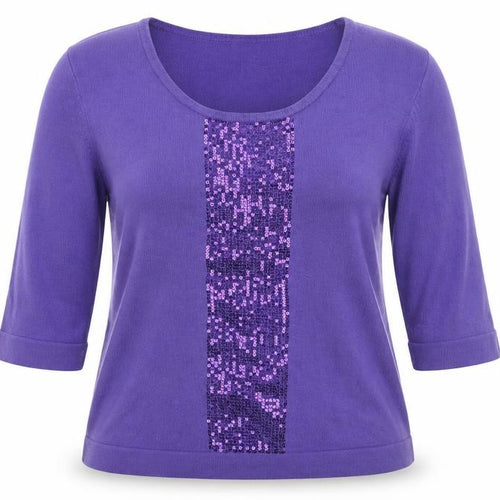 bm Collection Womens Purple   Pullover Jumper Size L