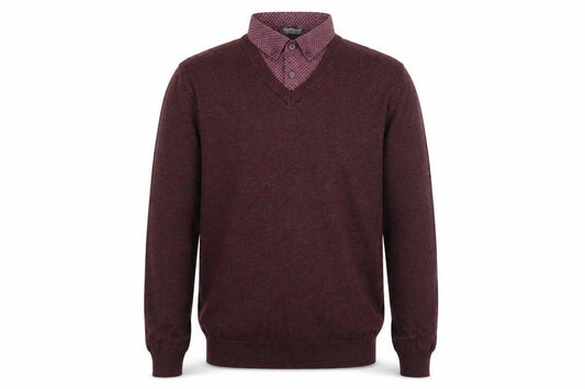 Front view of Cedarwood State men’s purple jumper, size XS