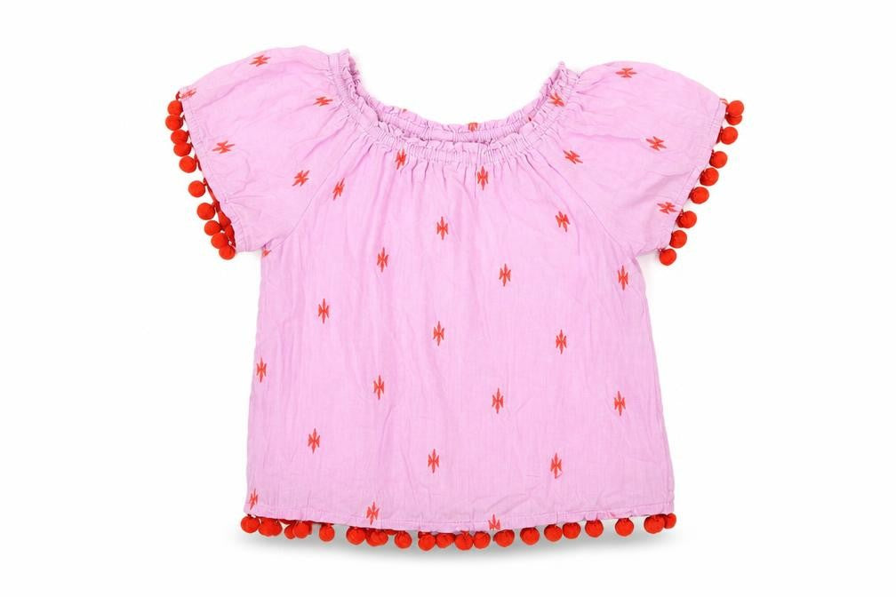 NEXT Girls Purple Polka Dot  Basic T-Shirt Size 4 Years