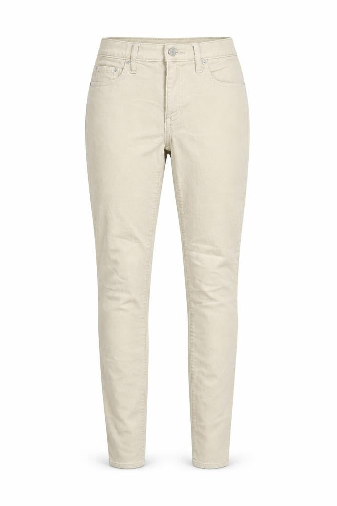 Gap Womens Ivory Striped Corduroy Skinny Jeans Size 8 L29 in - Modern Stretch