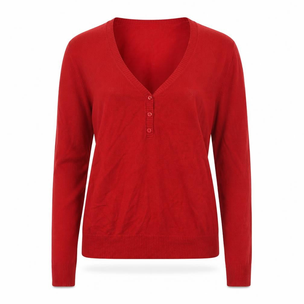 Lust Womens Red   Cardigan Jumper Size L
