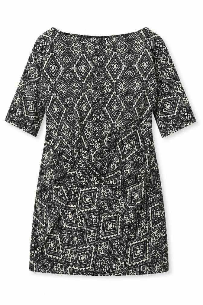Zara Womens Black Geometric  A-Line  Size M