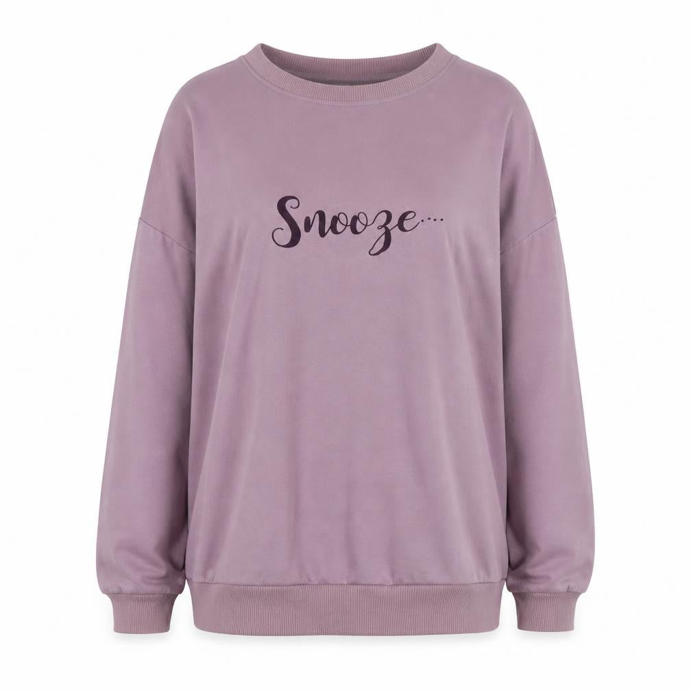 Avenue Womens Purple  Jersey Top Pyjama Top Size S