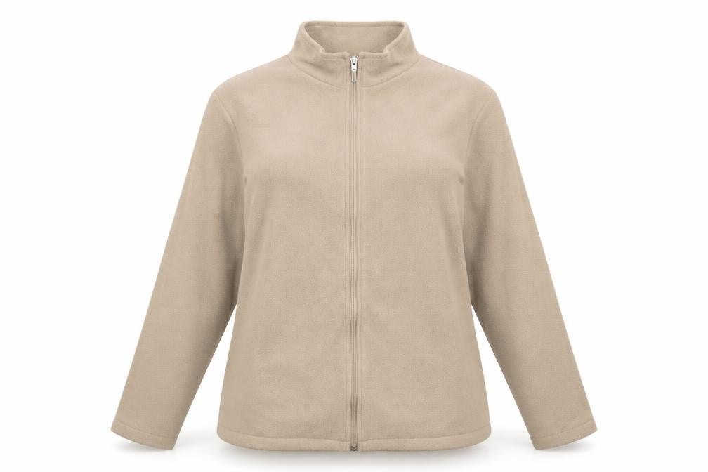 Gabrielle Vicenza Womens Beige   Full Zip Jumper Size 16