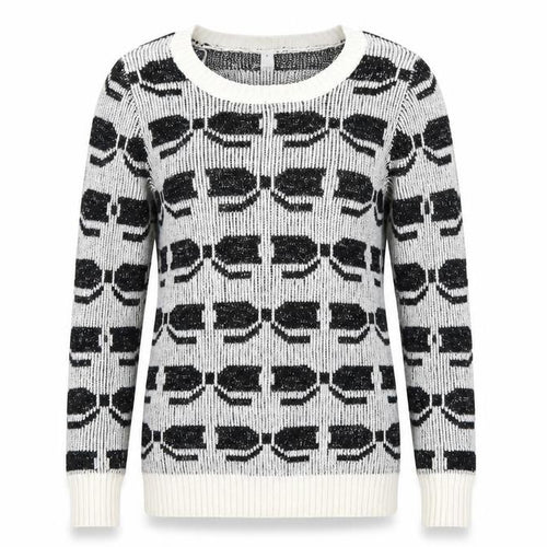 Debenhams Womens Black Geometric  Pullover Jumper Size 10