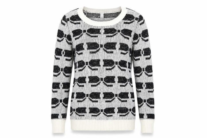 Debenhams Womens Black Geometric Pullover Jumper Size 10