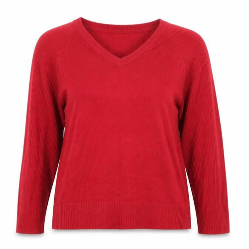 Janique Womens Red   Pullover Jumper Size 16
