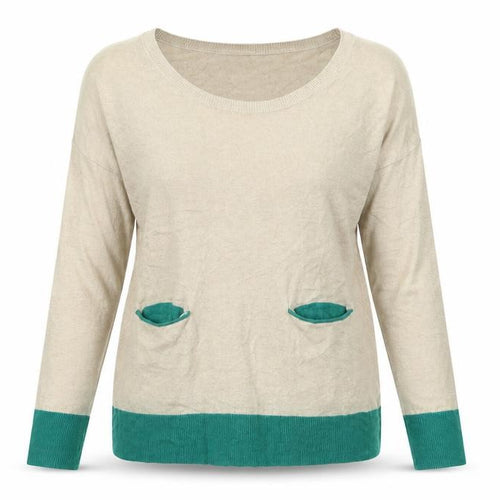 Trenery Womens Beige  Knit Pullover Jumper Size XS