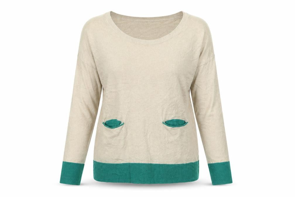 Trenery Womens Beige  Knit Pullover Jumper Size XS