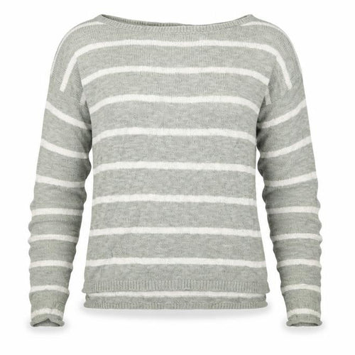 H&M Girls Green Striped Knit Pullover Jumper Size 11-12 Years