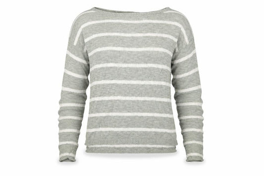 H&M Girls Green Striped Knit Pullover Jumper Size 11-12 Years