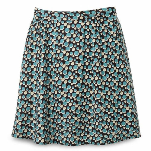 pretty vacant Womens Brown Polka Dot  Flare Skirt