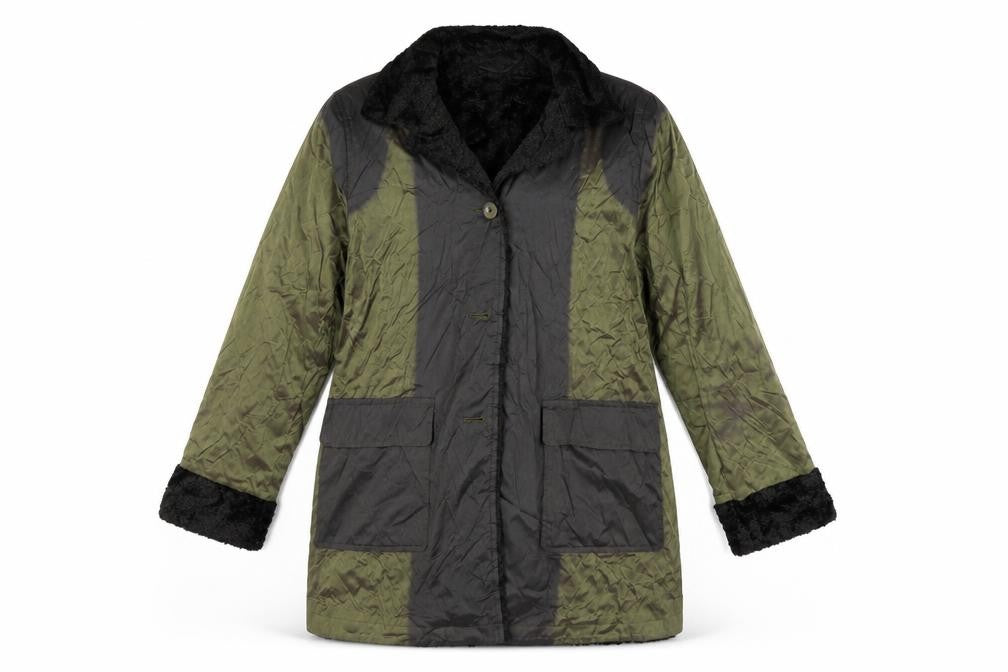 Gil bert Womens Green   Overcoat Coat Size 12