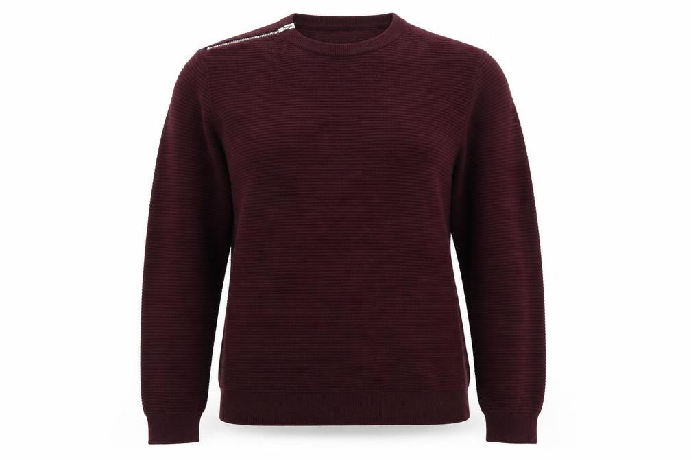 Front view of River Island women’s red jumper, size L