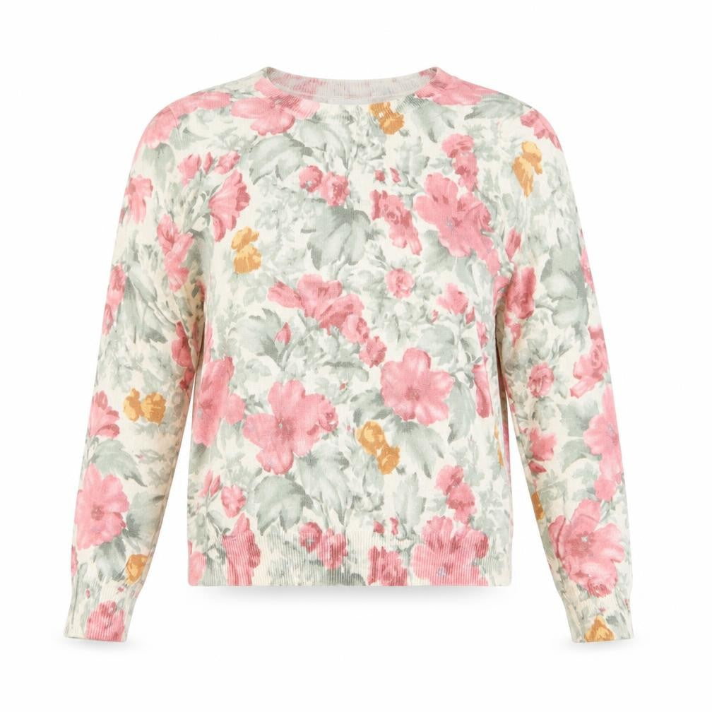 Cotsworld Womens Multicoloured Floral Knit Pullover Jumper Size XS