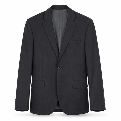 Marks and Spencer Mens Grey Striped Rayon Jacket Suit Jacket Size 34