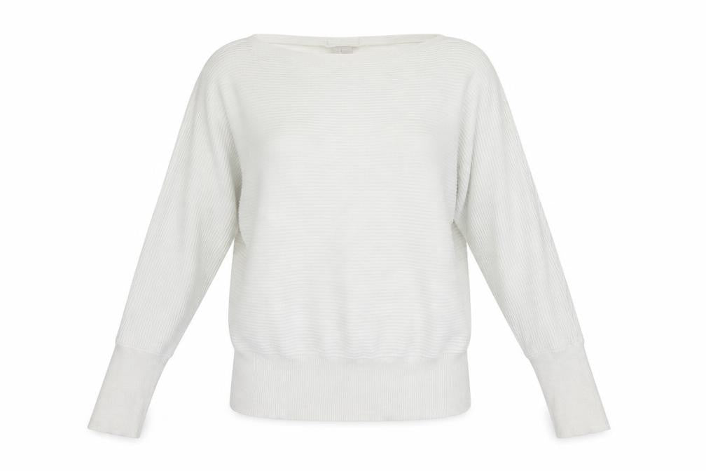 H&M Womens White  Knit Pullover Jumper Size M