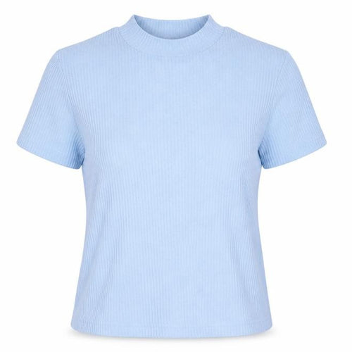 DASH Womens Blue  Jersey Basic T-Shirt Size 14
