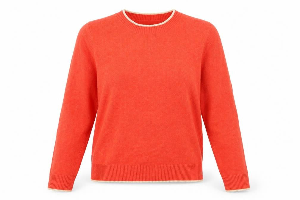 Light before Dark Womens Red  Knit Pullover Jumper Size M
