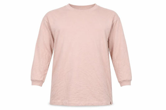 Front view of NLY Trend women’s pink t-shirt dress, size S, - sweater dress