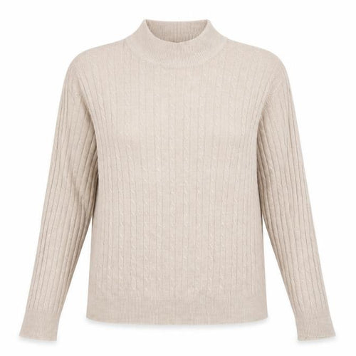 Marks and Spencer Womens Beige  Knit Pullover Jumper Size 8