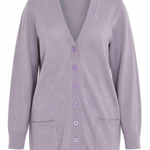 Text Womens Purple   Cardigan Jumper Size L