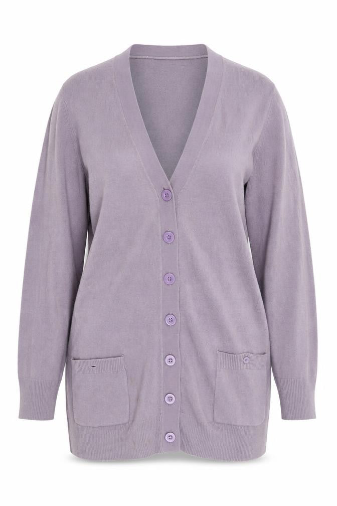 Text Womens Purple   Cardigan Jumper Size L