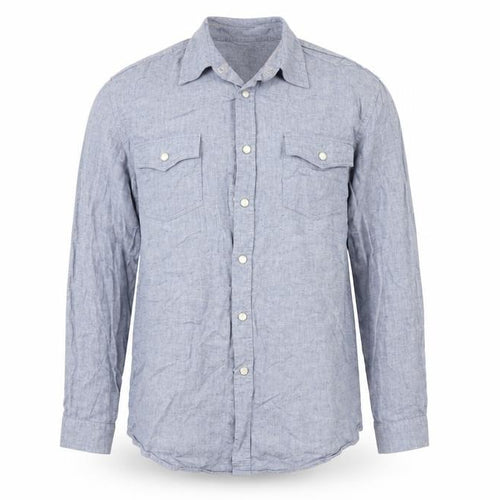 Mossimo Mens Blue    Button-Up Size L