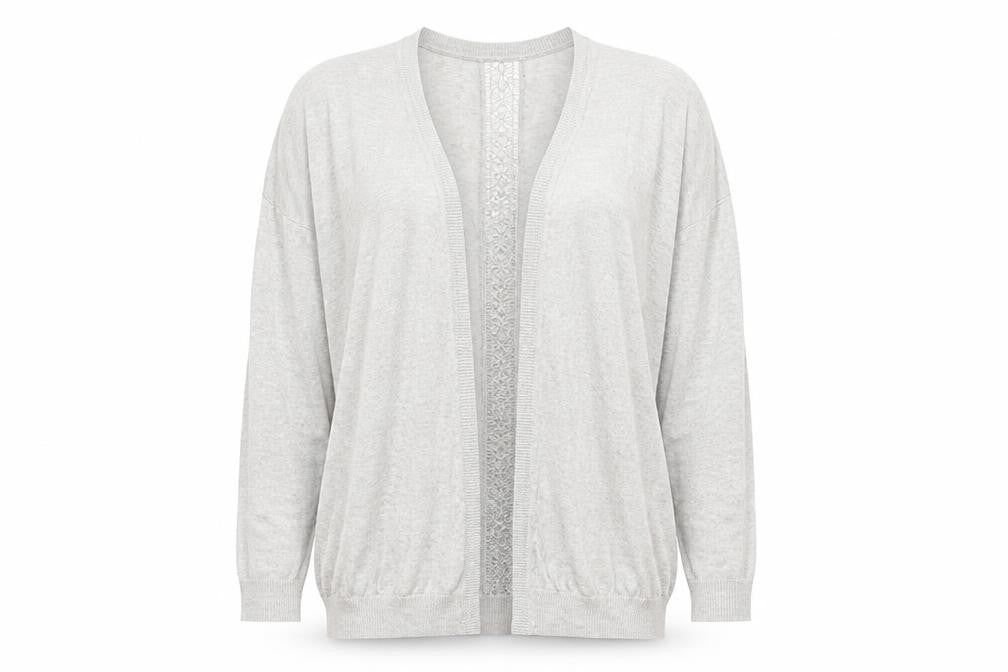Dorothy Perkins Womens Grey  Knit Cardigan Jumper Size 12
