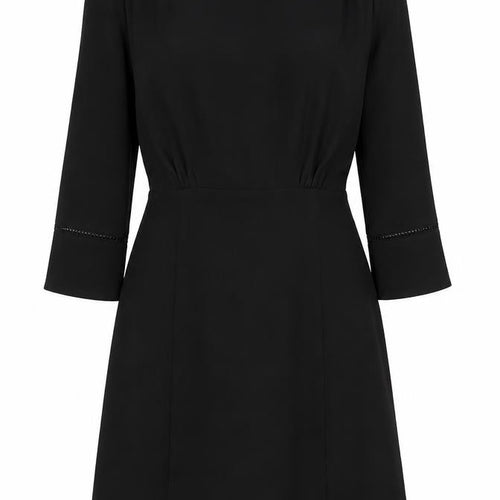 Preworn Womens Black   A-Line  Size 8