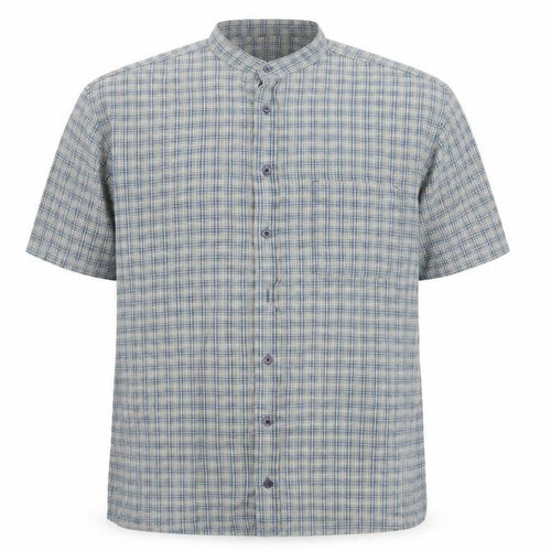 Stone River Mens Blue Check   Button-Up Size XL