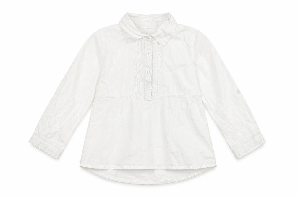 Primark Girls White   Basic Button-Up Size 6-7 Years