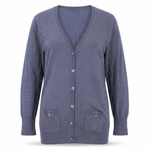 C.M.D Womens Blue   Cardigan Jumper Size L