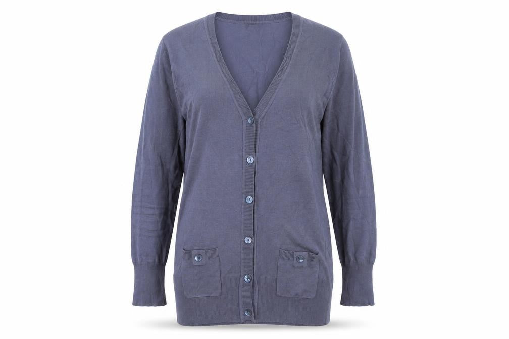 C.M.D Womens Blue   Cardigan Jumper Size L