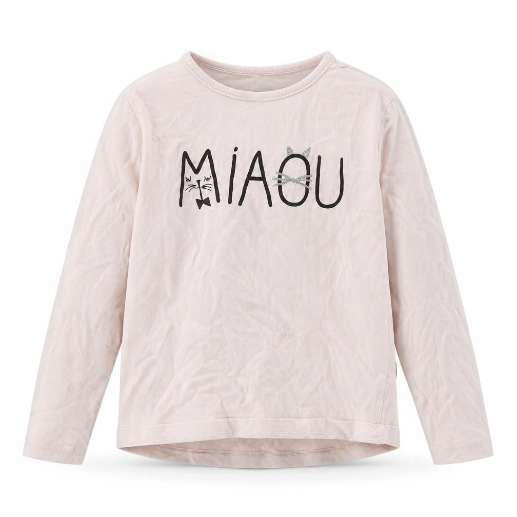 Preworn Girls Pink  Jersey Basic T-Shirt Size 6-9 Months