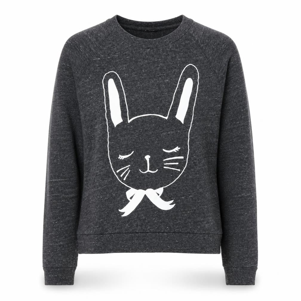 Topshop Womens Grey   Pullover Sweatshirt Size 8