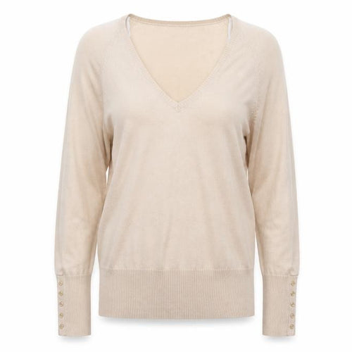 Preworn Womens Beige   Pullover Sweatshirt Size 18
