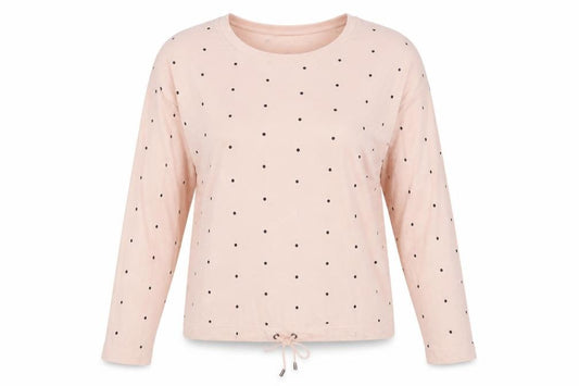 Front view of Next women’s pink jumper, size UK 12