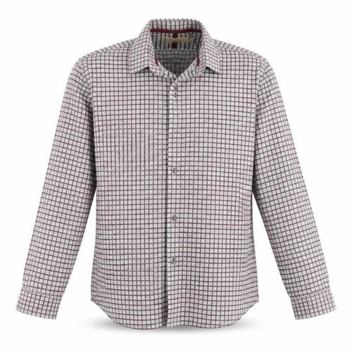 collezione Mens Grey Check   Button-Up Size L