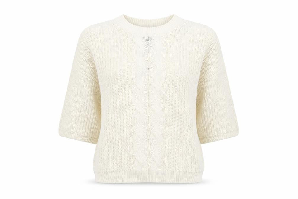 H&M Womens White   Pullover Jumper Size 8