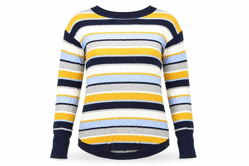 Le Bon Marché Womens Blue Striped  Pullover Jumper Size 12