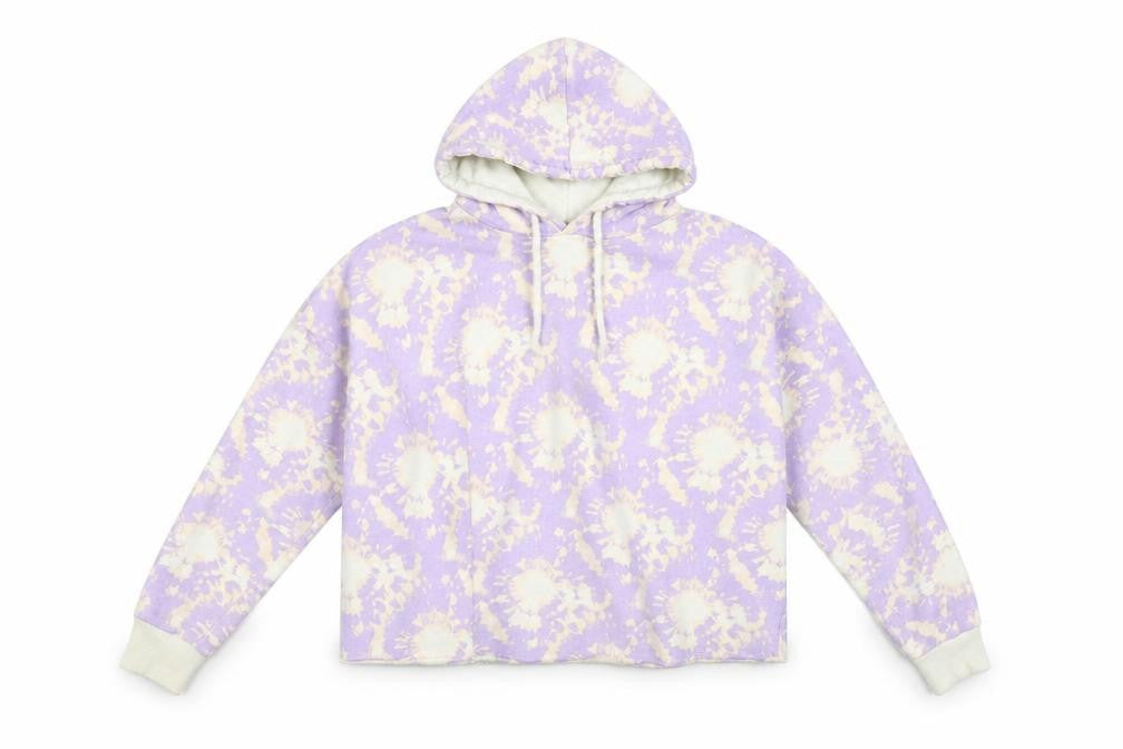 Studio Womens Purple   Pullover Hoodie Size 12  - CROPPED