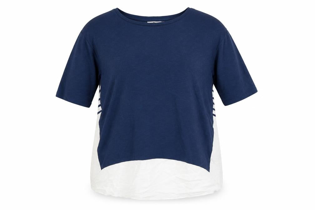 Front view of TU women’s blue jumper, size UK 16