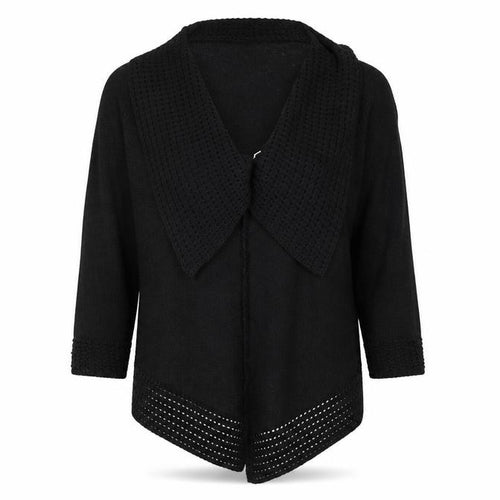Soon Womens Black   Cardigan Jumper Size M