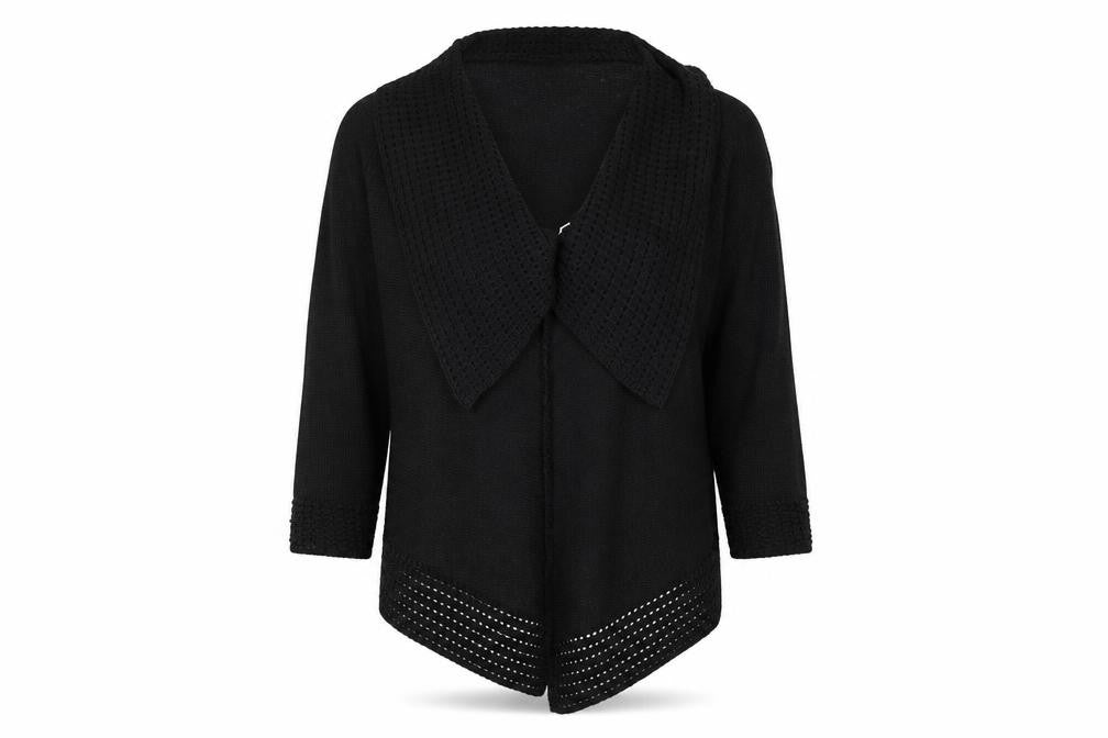 Soon Womens Black   Cardigan Jumper Size M