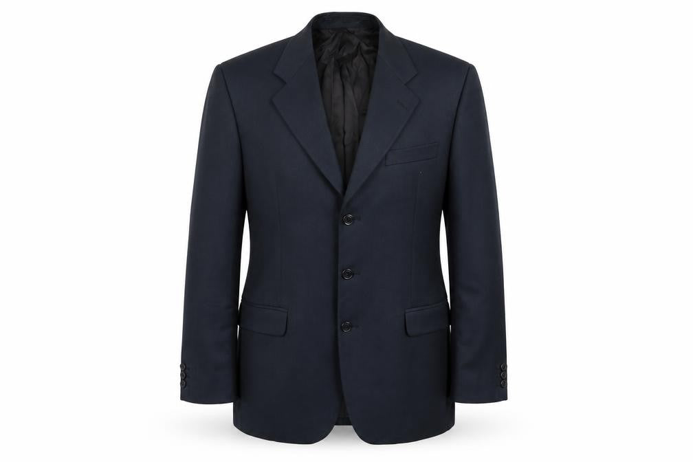 Pinstripe Mens Blue   Jacket Suit Jacket Size 40