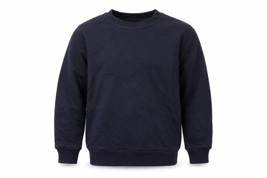 Front view of George boys’ blue pullover sweatshirt, size 5-6, years